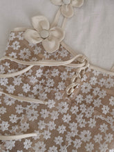 Load image into Gallery viewer, Balletcore Apricot Flower Lace Corset Mini Dress