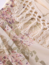 Load image into Gallery viewer, White Off Shoulder Bohemian Crochet  Fringe Mermaid Tail Maxi Dress