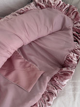 Load image into Gallery viewer, Luxurious Velvet Dusty Pink Strapless Tulip Hem Evening Gown