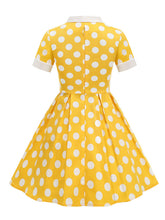 Load image into Gallery viewer, Kids Little Girls' Dress Polka Dots 1950S Vintage Dress