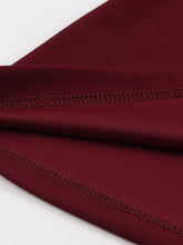 Load image into Gallery viewer, Wine Red Vintage Dress with Sweetheart Neckline and 3/4 Sleeves
