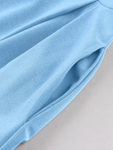 Load image into Gallery viewer, Audrey Hepburn Style Vintage Baby Blue 1950s Cotton Shirt Dress with Pockets