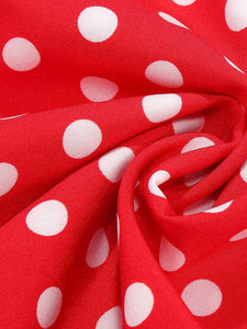 Minnie 1950s Polka Dot Swing Dress With Headband Set