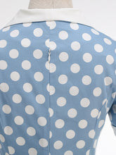 Load image into Gallery viewer, Red Polka Dots Short Sleeve 1950s Vintage Dress