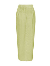 Load image into Gallery viewer, Mint Green Metallic Blossom Luxury Crisscross Back Shimmering  One-Piece Swimwear &amp; Draped Sarong Set