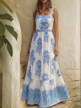 Load image into Gallery viewer, Vintage Blue Medallion Print Swimwear Set