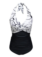 Load image into Gallery viewer, Halter Cross-Front One-Piece Swimsuit