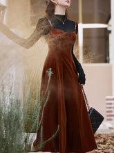 Load image into Gallery viewer, 2PS Green Strap Suspender 1950S Dress With Black Sweater