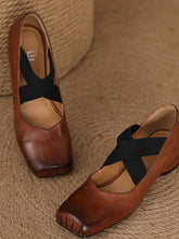 Load image into Gallery viewer, Women&#39;s Strappy High Heels Mary Jane Shoes  Ballet Genuine Leather Shoes