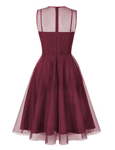 Load image into Gallery viewer, Nude Pink Mesh 1950S Vintage Swing Dress