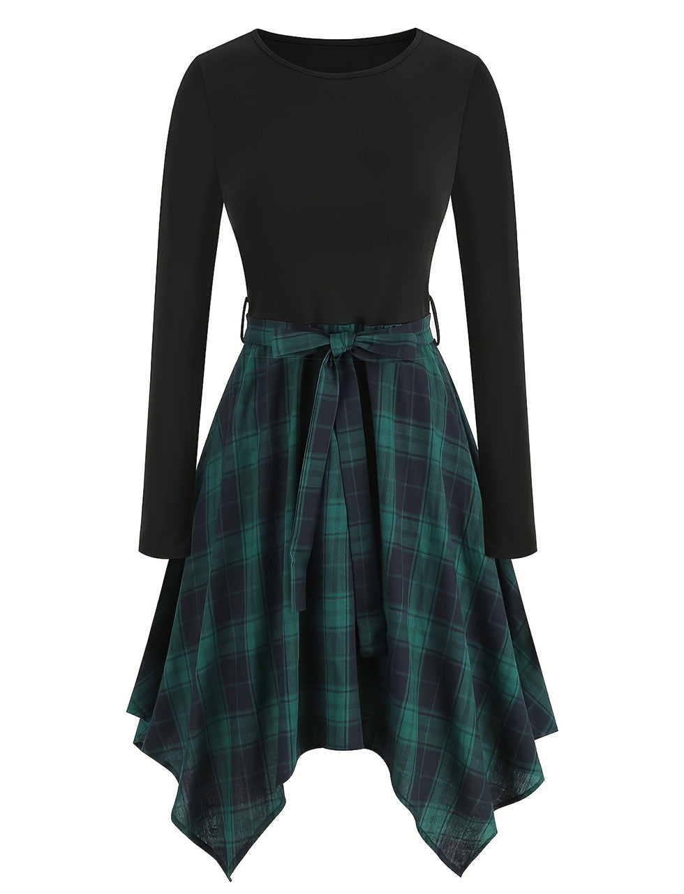 white christmas dresses Vintage Christmas Plaid Dress A-Line Party Tartan Dresses – yewendress