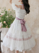 Load image into Gallery viewer, Elegant Victorian White Lace Off-Shoulder Dress