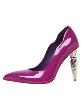 Load image into Gallery viewer, Purple Luxury Strap Bullet Heels Stiletto Vintage Shoes For Women