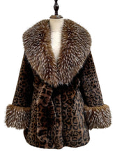 Load image into Gallery viewer, Faux Fur Coat Women Luxury Mid-Length Long Sleeve Maxi Winter Coat with Soft Big Collar