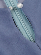 Load image into Gallery viewer, Blue Crew Neck Puff Sleeve 1950S Vintage Swing Dress