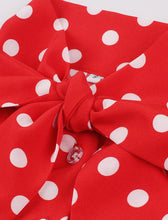 Load image into Gallery viewer, Minnie 1950s Bow Collar Polka Dot Long Sleeve Vintage Swing Dress