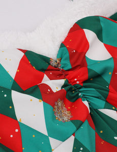 Christmas Green And Red Alice in Wonderland Inspired Playing Card Dress
