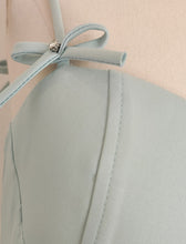 Load image into Gallery viewer, Green Bow Spaghetti Strap Tube Gown Party Dress