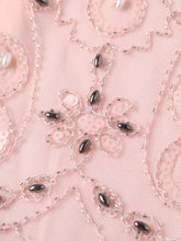Load image into Gallery viewer, Pink Gatsby Glitter Fringe 1920s Flapper Dress Set