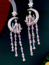 Load image into Gallery viewer, Luxury Star Moon Castle Fantasy Long Tassel Earrings