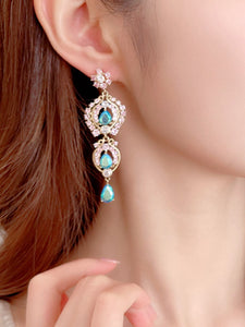 Luxury Zircon Tassel Artifact Vinatge Earrings