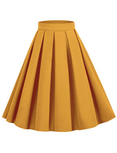 Load image into Gallery viewer, 1950S Blue High Wasit Pleated Swing Vintage Skirt