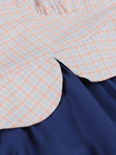 Load image into Gallery viewer, Blue Plaid V Neck 1950s Swing Dress