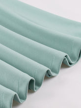 Load image into Gallery viewer, Mint Green V Neck 1950s Vintage Swing Dress