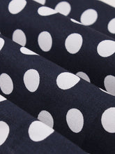 Load image into Gallery viewer, 1950S Turndown Collar Polka Dots Short Sleeve Vintage Dress