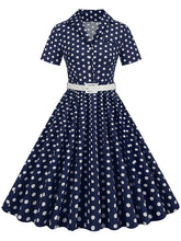 Load image into Gallery viewer, Polka Dots 1950S Vintage Shirt Swing Dress