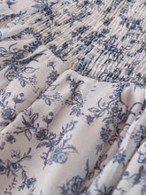 Load image into Gallery viewer, Blue Luxury Spaghetti Strap High Waist Swing Party Dress