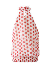 Load image into Gallery viewer, Red Polka Dots Halter 1950S Vintage Top