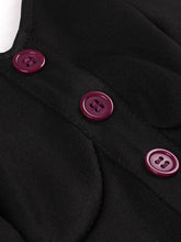 Load image into Gallery viewer, Playful Kitten Vintage Purple Sleeveless Dress