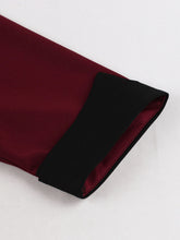 Load image into Gallery viewer, Wine Red Vintage Dress with Sweetheart Neckline and 3/4 Sleeves