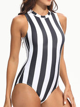Load image into Gallery viewer, Rainbow Stripe One-piece Bathing Suit