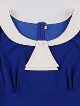 Load image into Gallery viewer, Christmas Green Peter Pan Collar 1950s Swing Vintage Dress