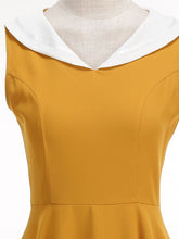 Load image into Gallery viewer, Navycore Style Sailor Collar 1950S Vintage Dress