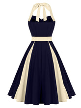 Load image into Gallery viewer, Barbiecore Pink Two-Tone 1950s Sweetheart Halter Neck Swing Dress