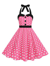 Load image into Gallery viewer, Kids Little Girls' Dress Halter Polka Dots Sleeveless Cotton 1950S Vintage Dress