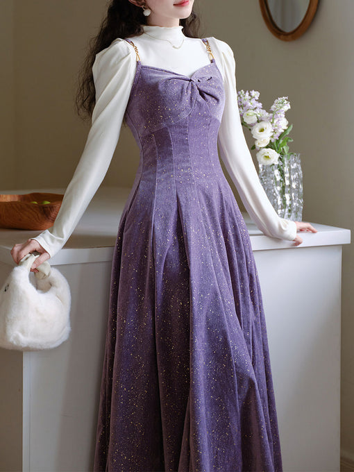 purple retro dress Vintage Satin Side Split Slip please choose the size according to the size chart of each product. Timeless, dramatic, and beautifully put-together