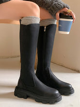 Load image into Gallery viewer, Women&#39;s Boots Platform Round Toe Knee High Boots Casual