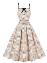 Load image into Gallery viewer, 1950S Blue Polka Dots Vintage Swing Dress
