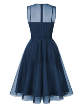 Load image into Gallery viewer, Nude Pink Mesh 1950S Vintage Swing Dress