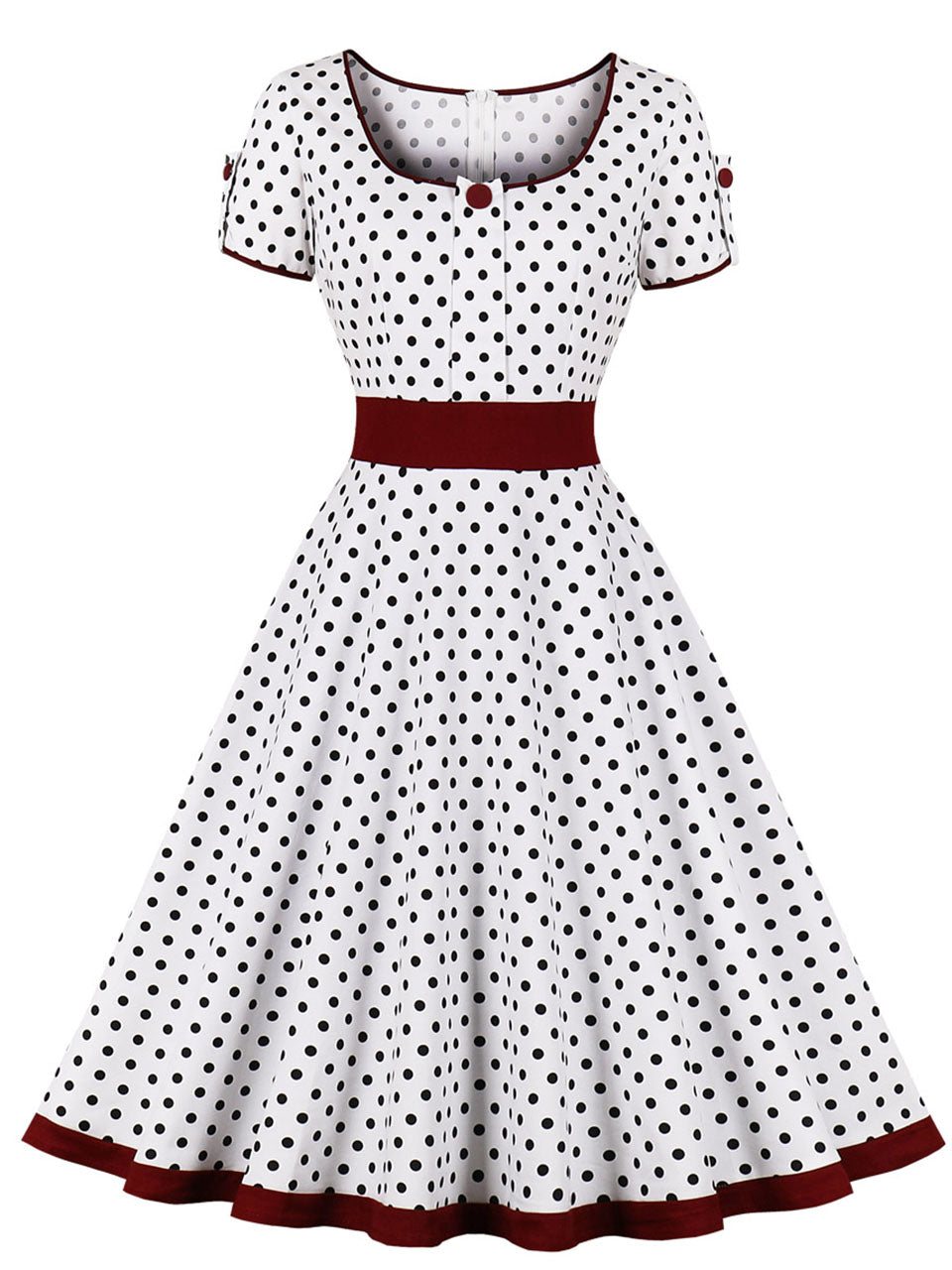 Retro Vintage 1950s Dress Swing Dress Polka Dot Women's Carnival Masquerade Daily Wear Bachelorette Party Adults' Dress Homecoming Dresses Retro Vintage 1950s Dress Swing Dress Polka Dot Women's Carnival Masquerade Daily Wear Bachelorette Party Adults' Dress Homecoming Dresses