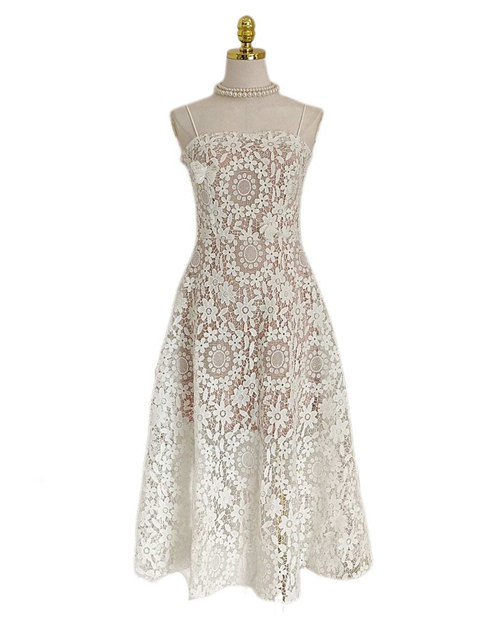 sachin and babi light blue dress Retro Lace Formal Dresses, Vintage Prom Gown With Lace main image 1