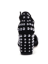 Load image into Gallery viewer, Women&#39;s Piont Toe Rivet Chunky Heel Sandals Leather Vintage Shoes