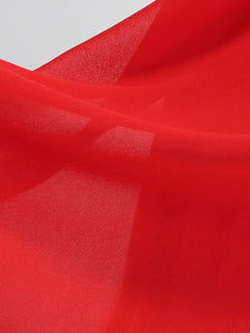 Red Halter Backless 1950S Vintage Swing Dress