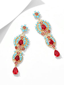 Luxury Zircon Tassel Artifact Vinatge Earrings