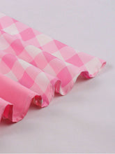 Load image into Gallery viewer, Pink And White Plaid Sleeveless Bow Barbie 50S Vintage Dress