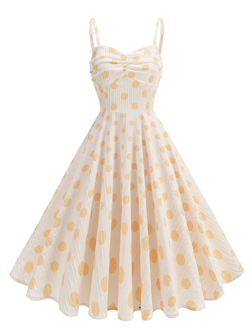 yellow polka dot vintage dress Lavender And White Plaid Halter 1950S Easter Dress, White / S color:PINK - PINK Red and Gold Princess swatch:goldenrod church dress